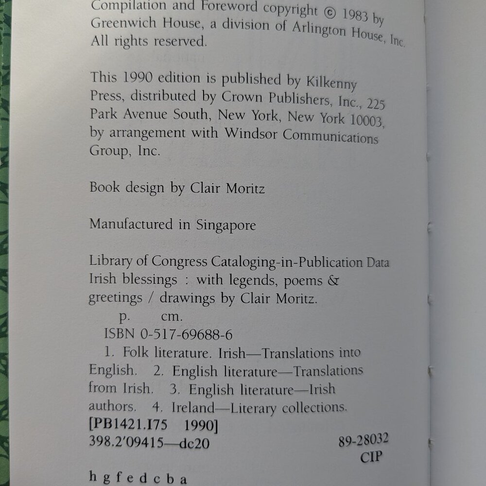 Irish Blessings: An Illustrated Edition Hardcover Vintage 1990 - Picture 7 of 10